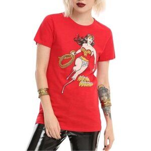DC Comics Wonder Woman Retro Girls T-Shirt 2X Red